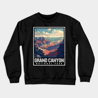 grand canyon rafting (grunge) Crewneck Sweatshirt